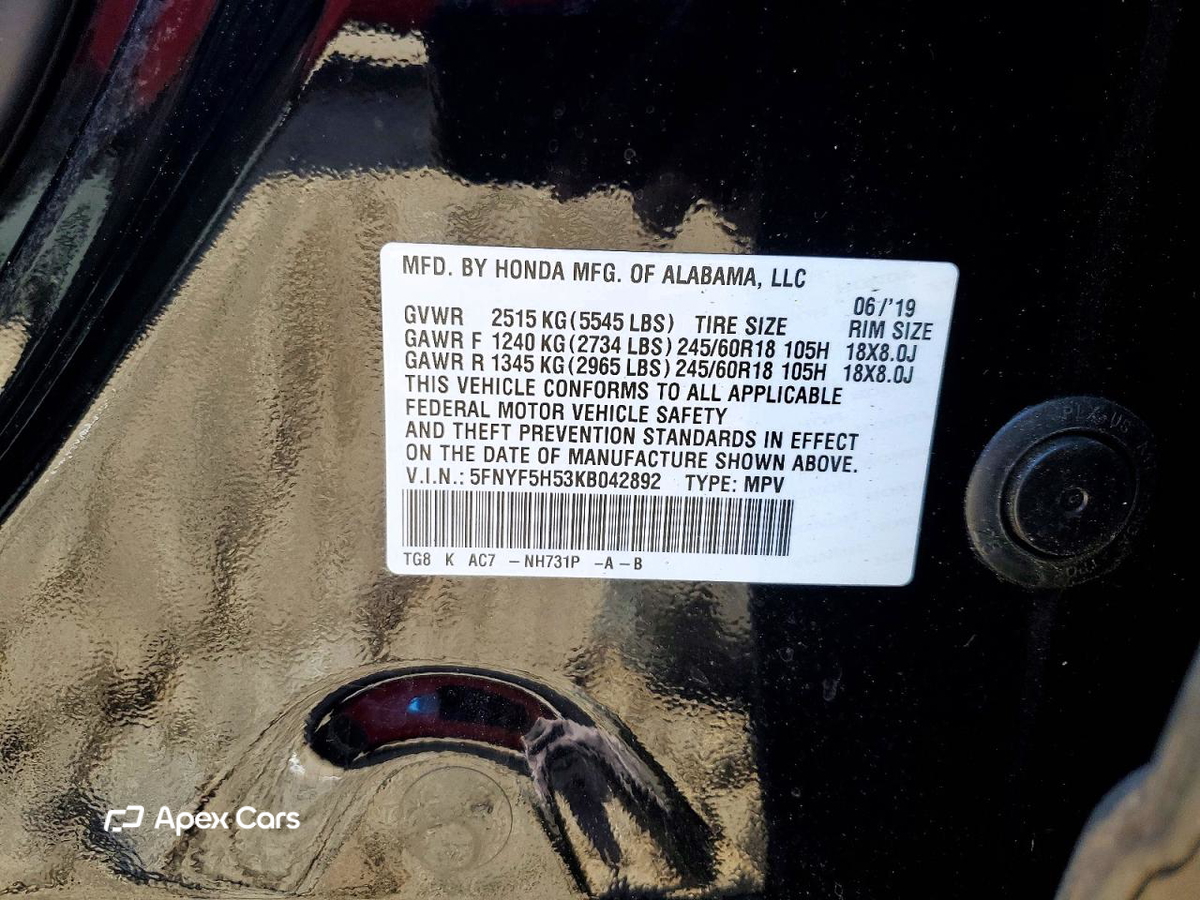 Honda Pilot 2019