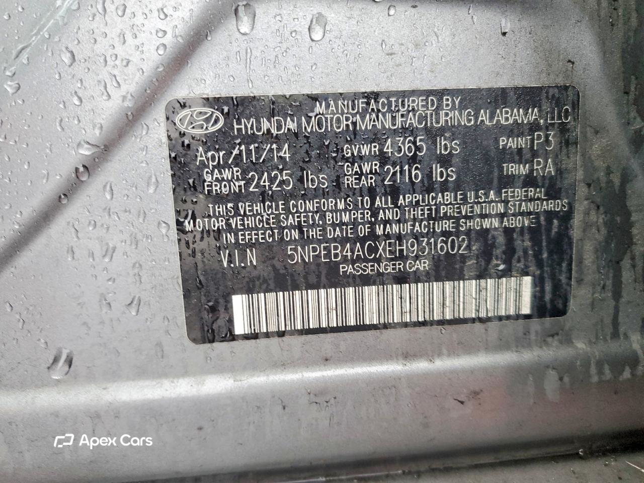 Hyundai Sonata 2014