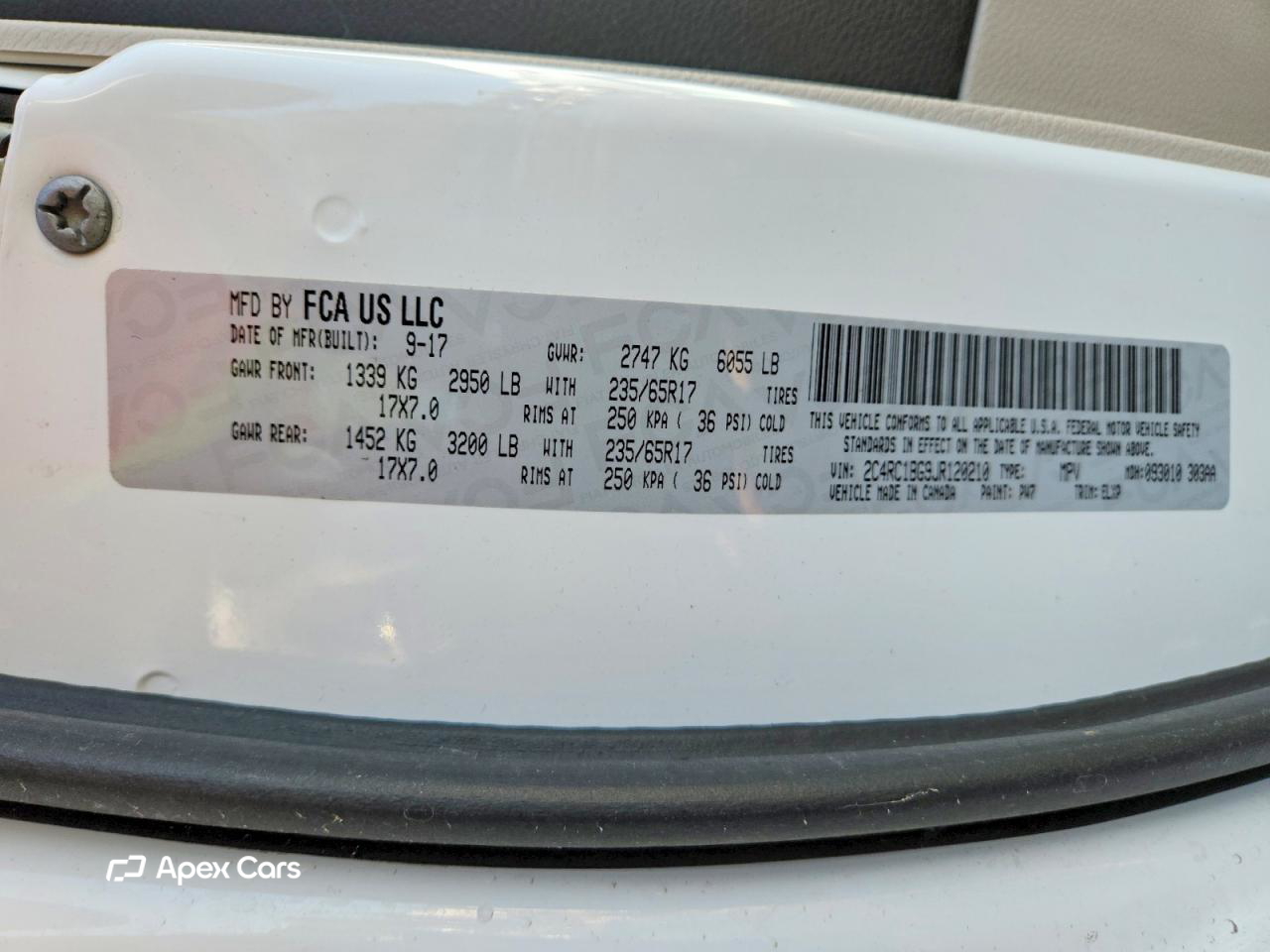 Chrysler Pacifica 2018