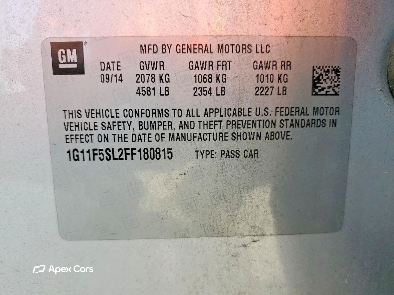 Chevrolet Malibu 2015