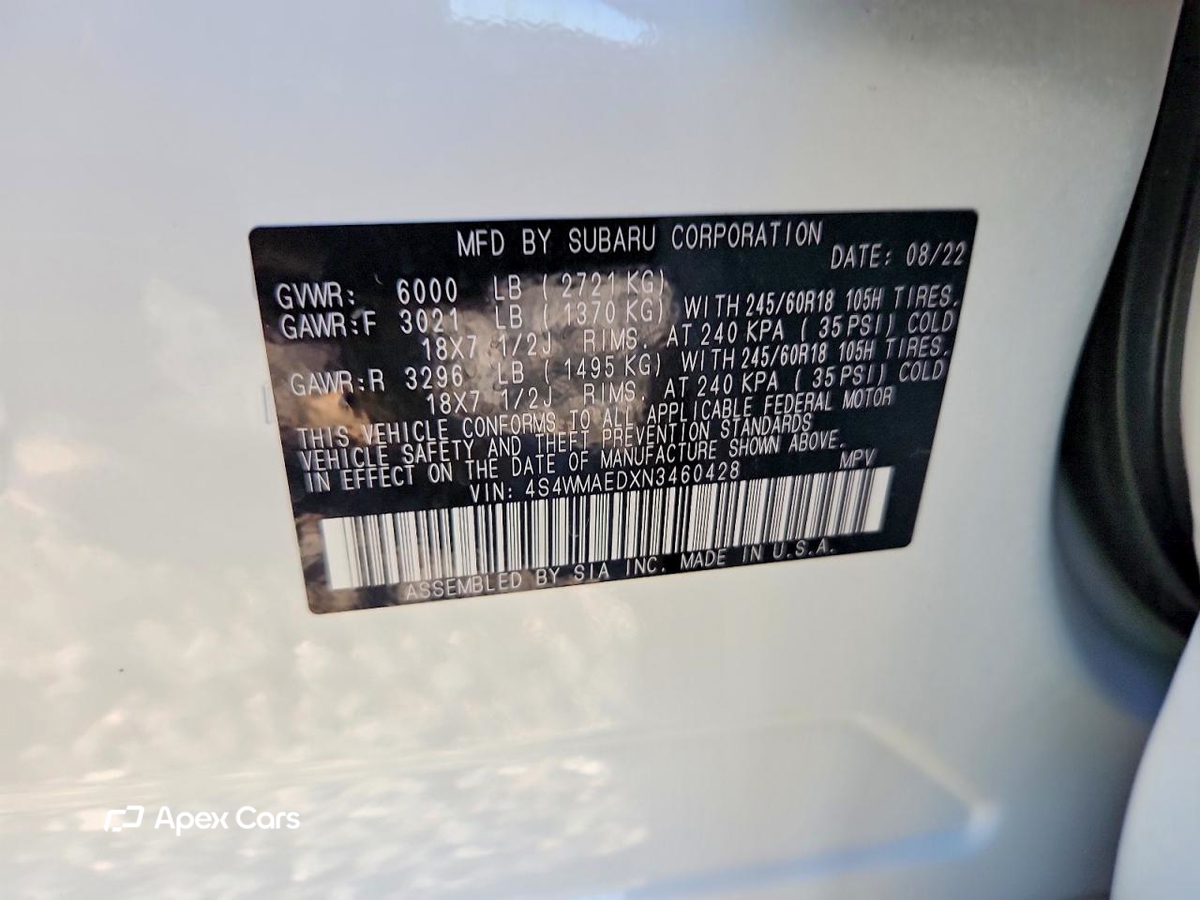 Subaru Ascent 2022