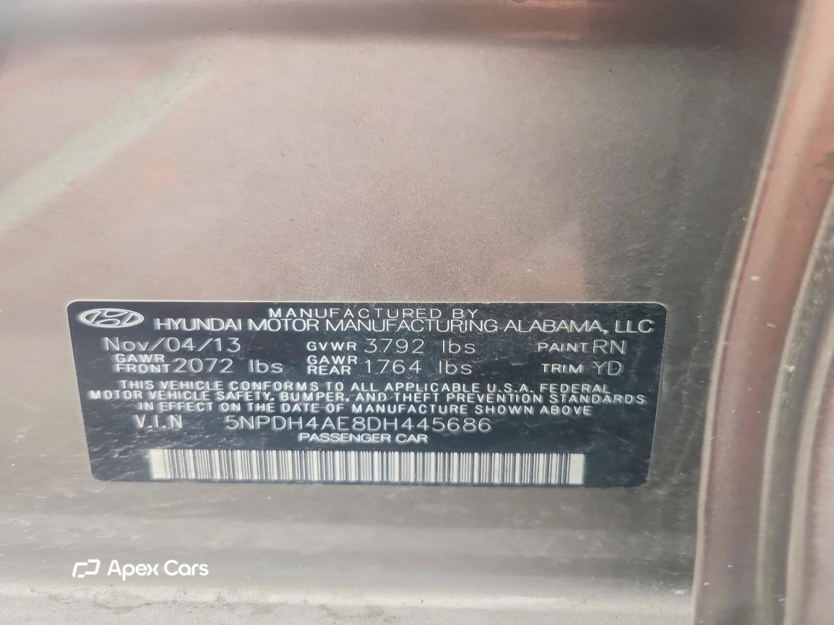 Hyundai Elantra 2013