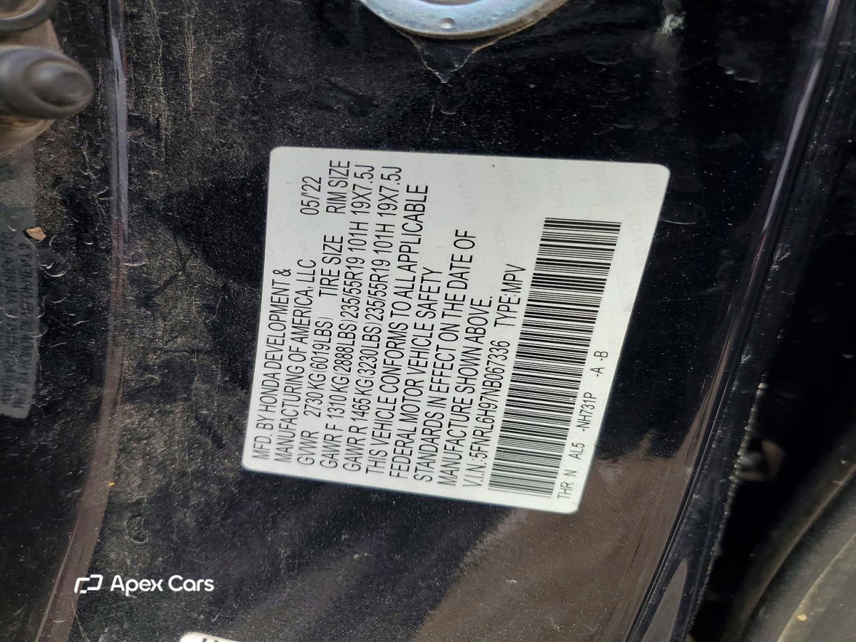 Honda Odyssey 2022