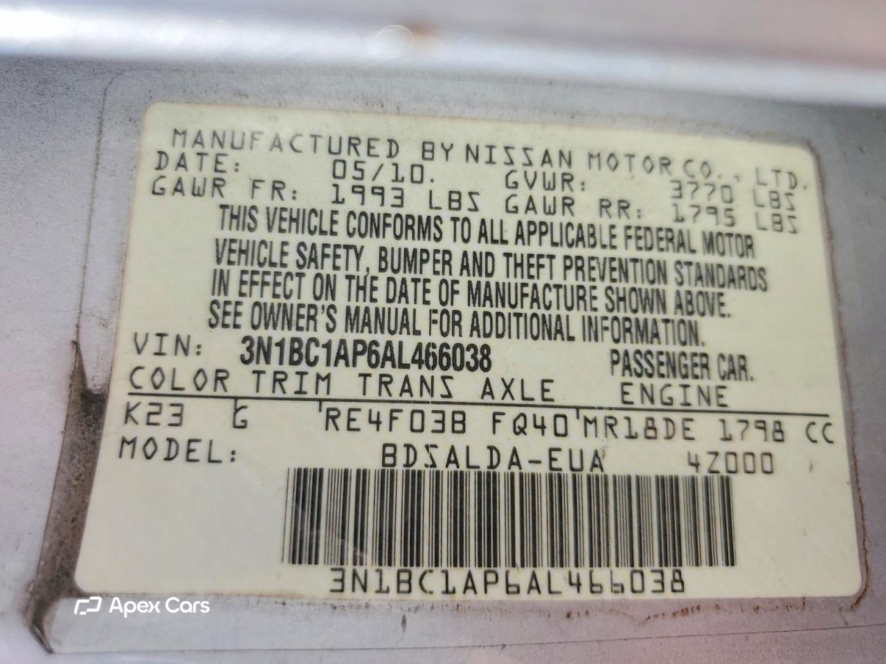 Nissan Versa 2010