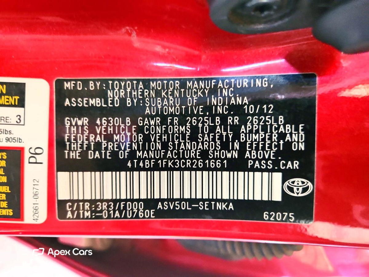 Toyota Camry 2012