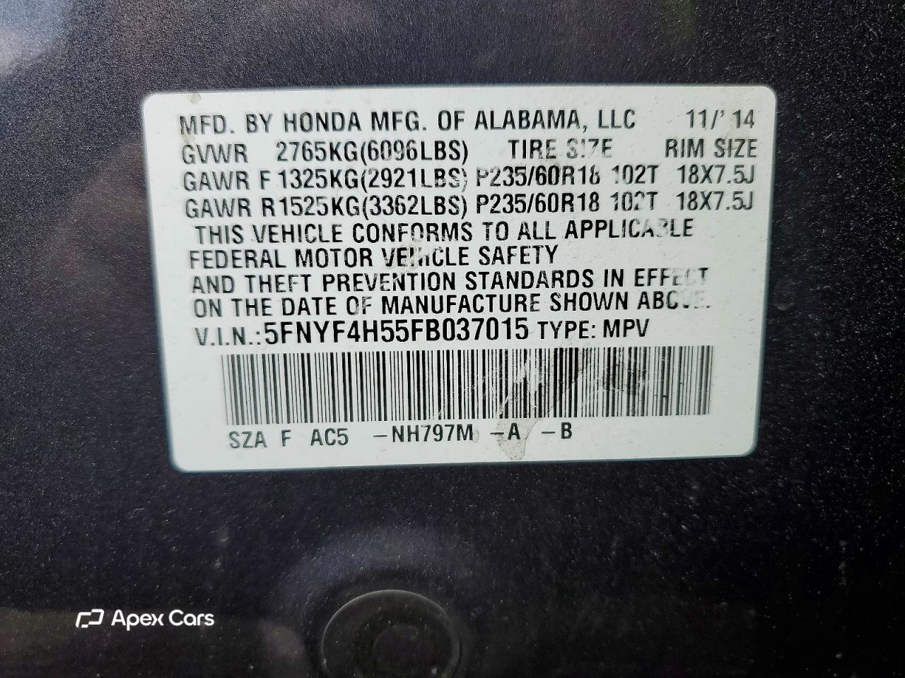 Honda Pilot 2015
