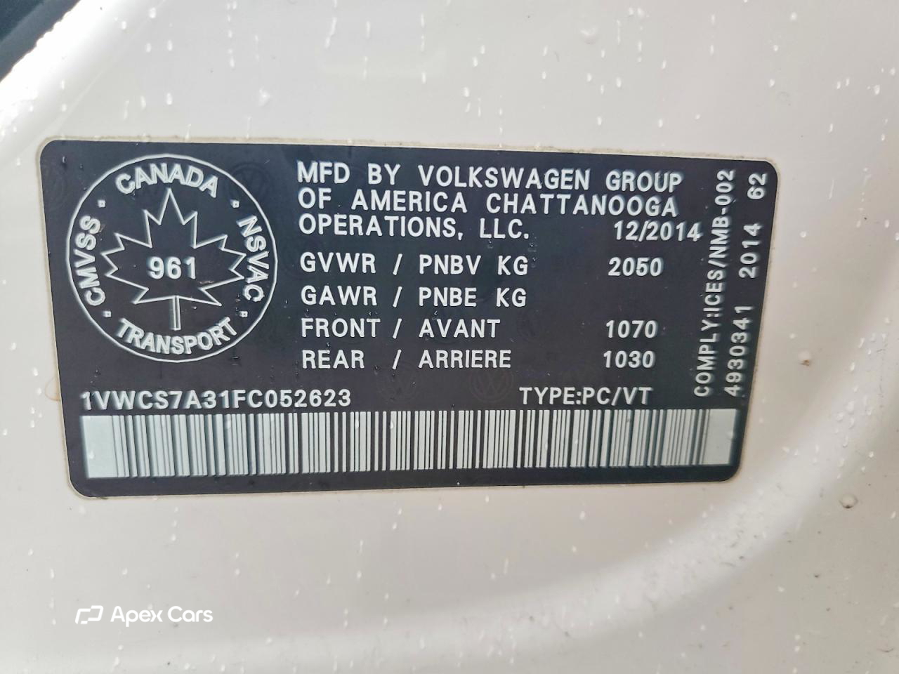 Volkswagen Passat 2015