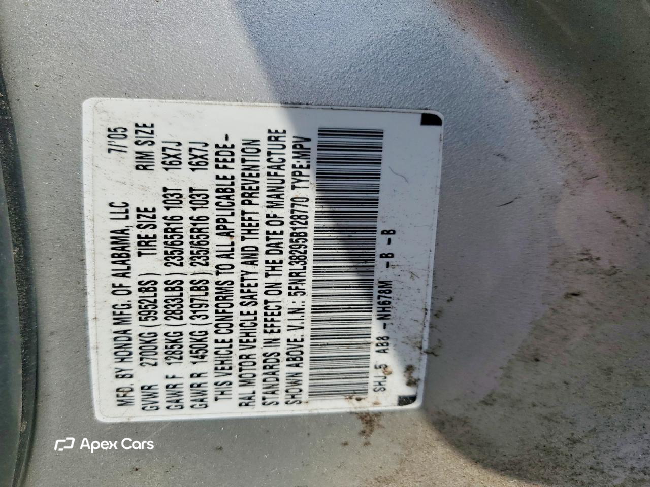 Honda Odyssey 2005