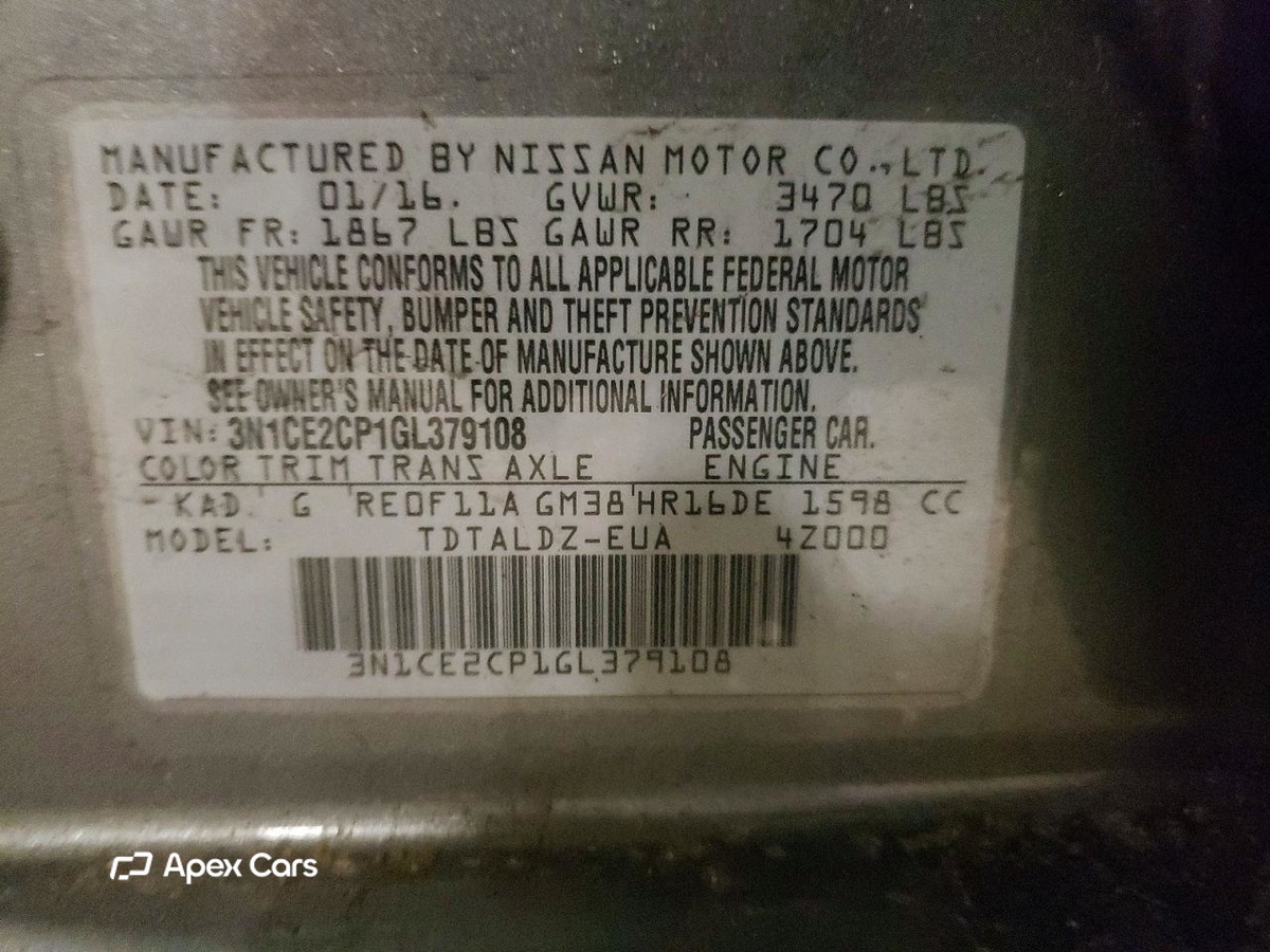 Nissan Versa 2016