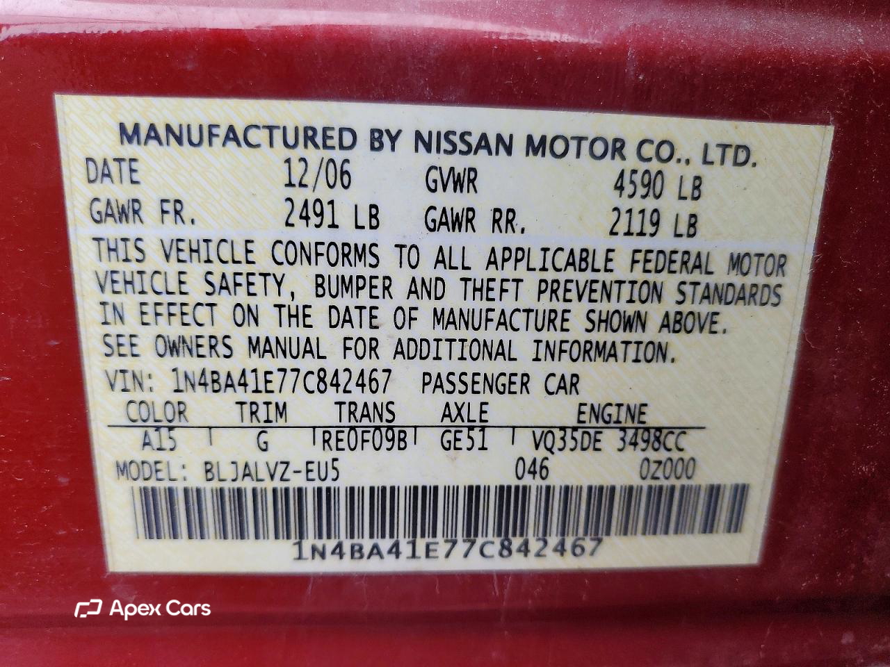 Nissan Maxima 2007