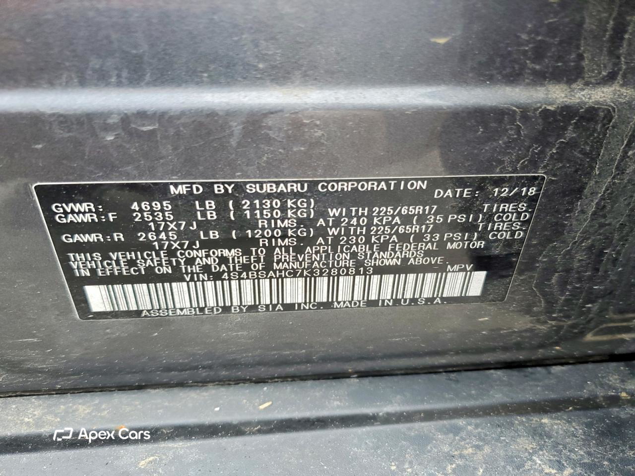 Subaru Outback 2019