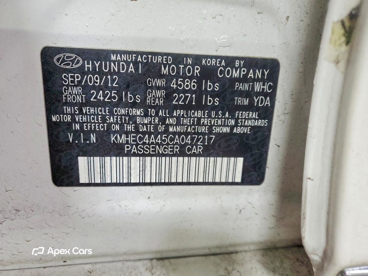 Hyundai Sonata 2012