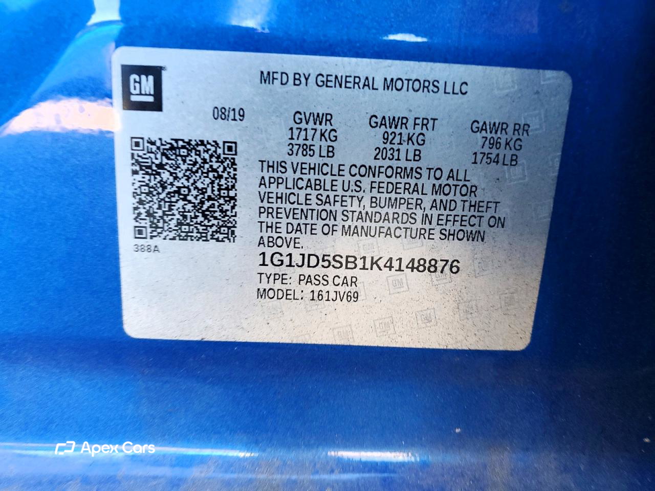 Chevrolet Sonic 2019