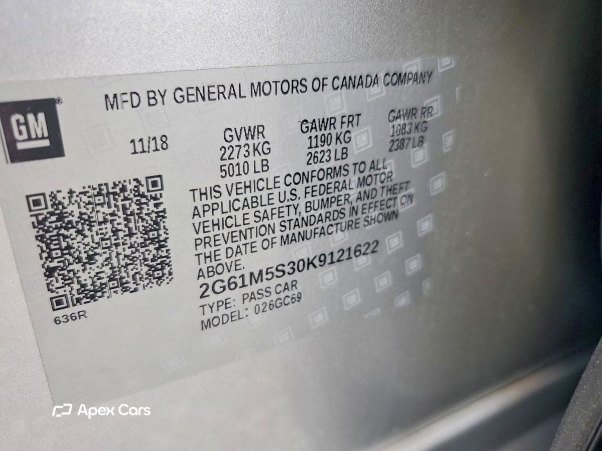 Cadillac XTS 2019