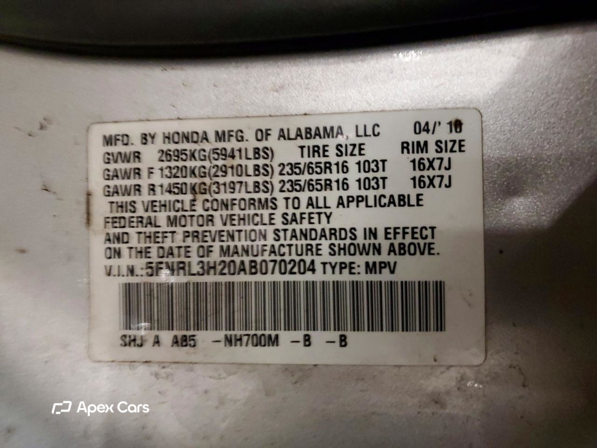 Honda Odyssey 2010