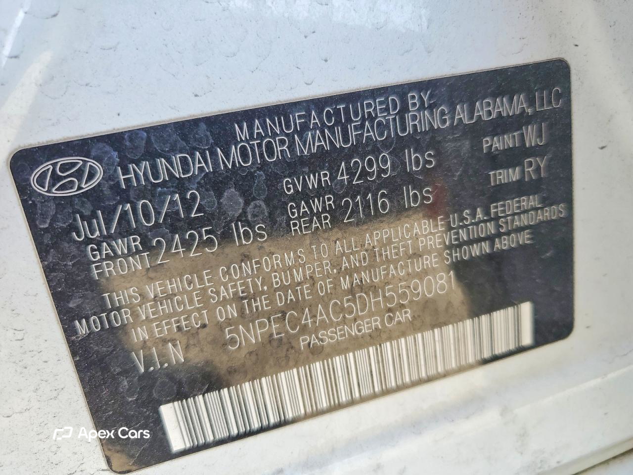 Hyundai Sonata 2013