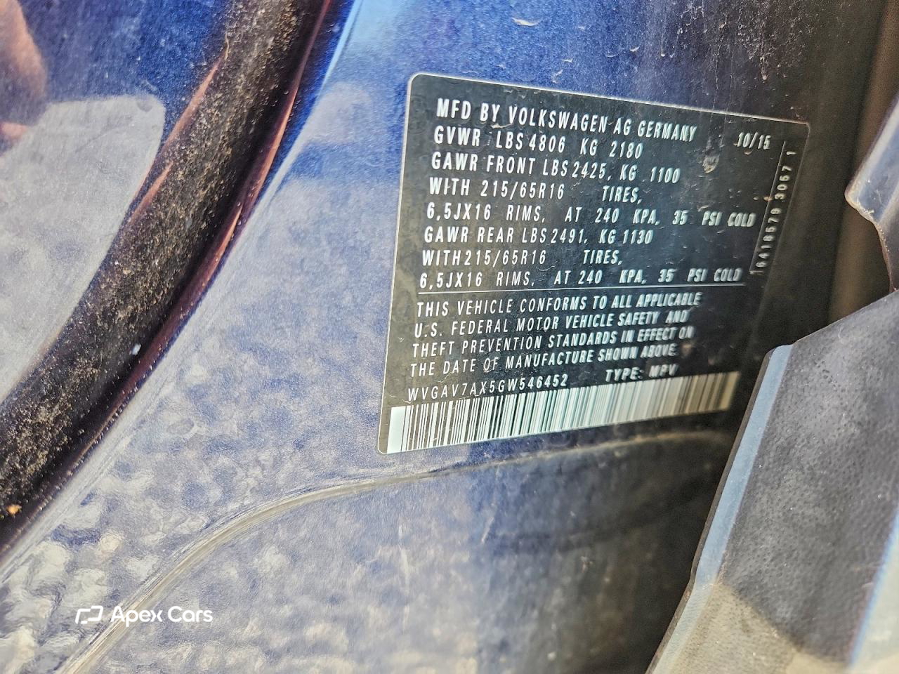 Volkswagen Tiguan 2016