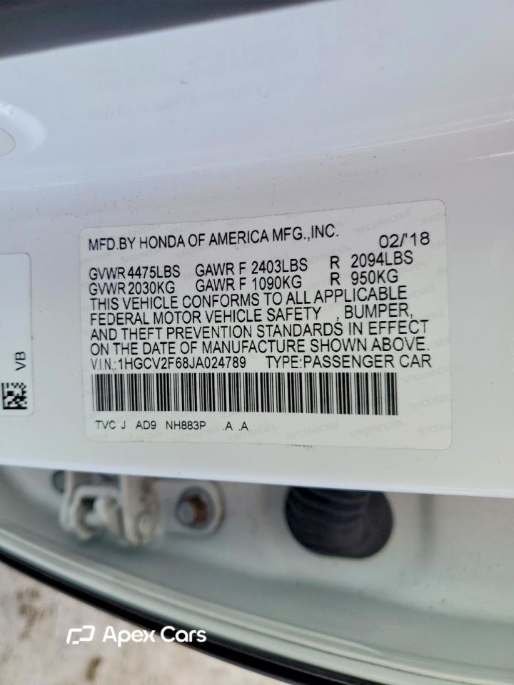 Honda Accord 2018