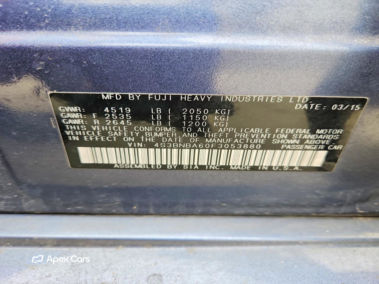 Subaru Legacy 2015