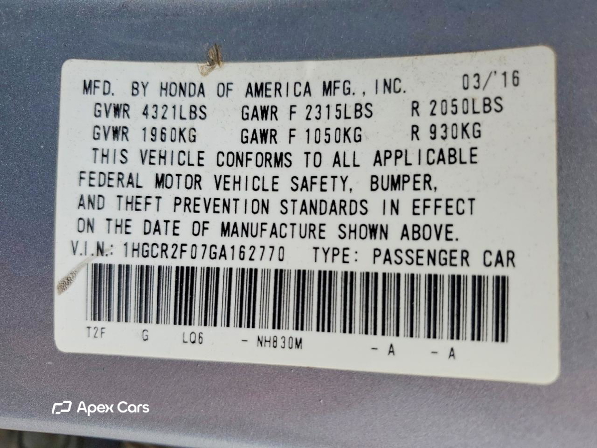 Honda Accord 2016