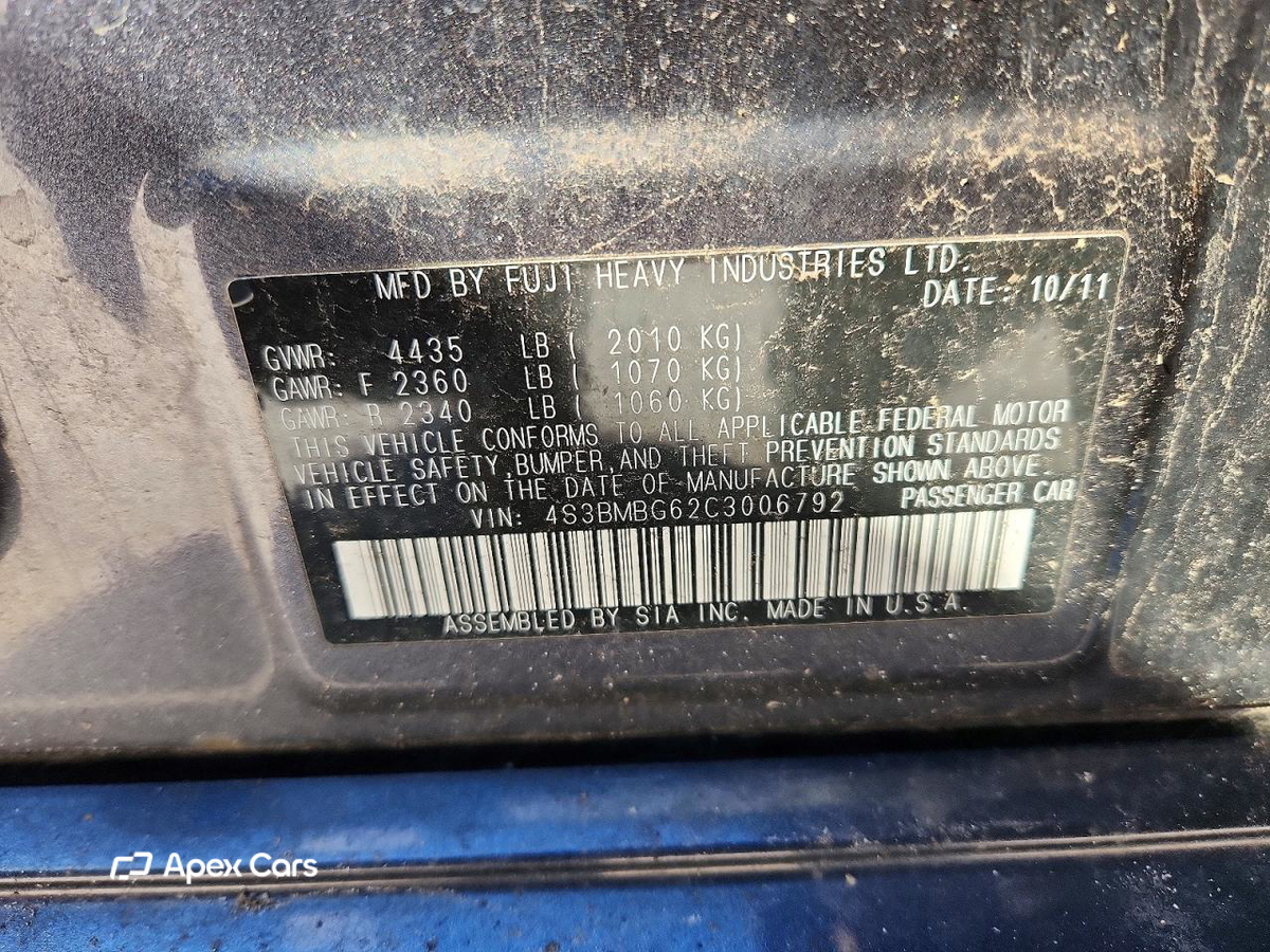 Subaru Legacy 2012