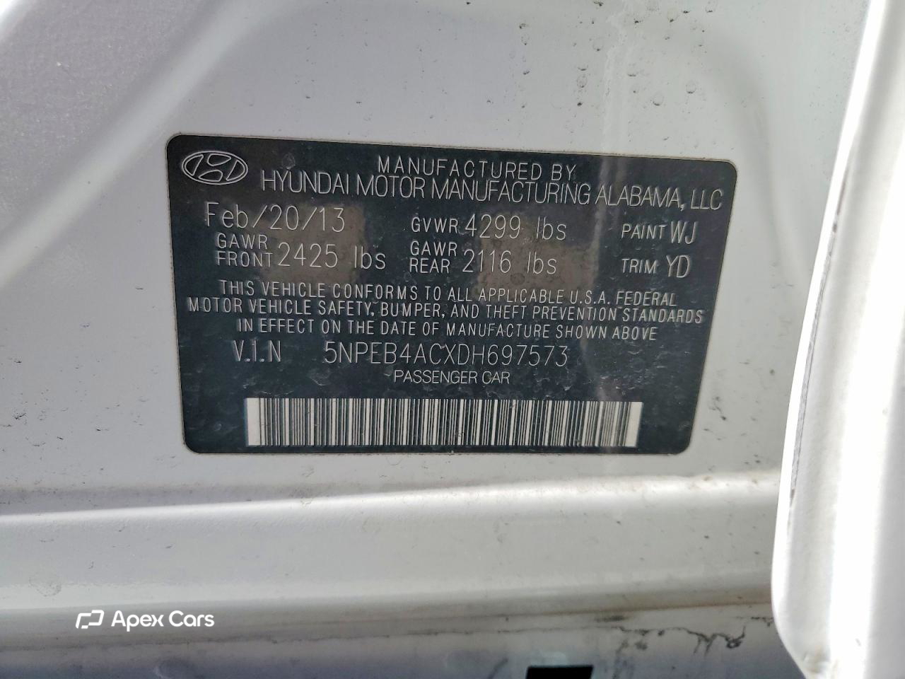 Hyundai Sonata 2013