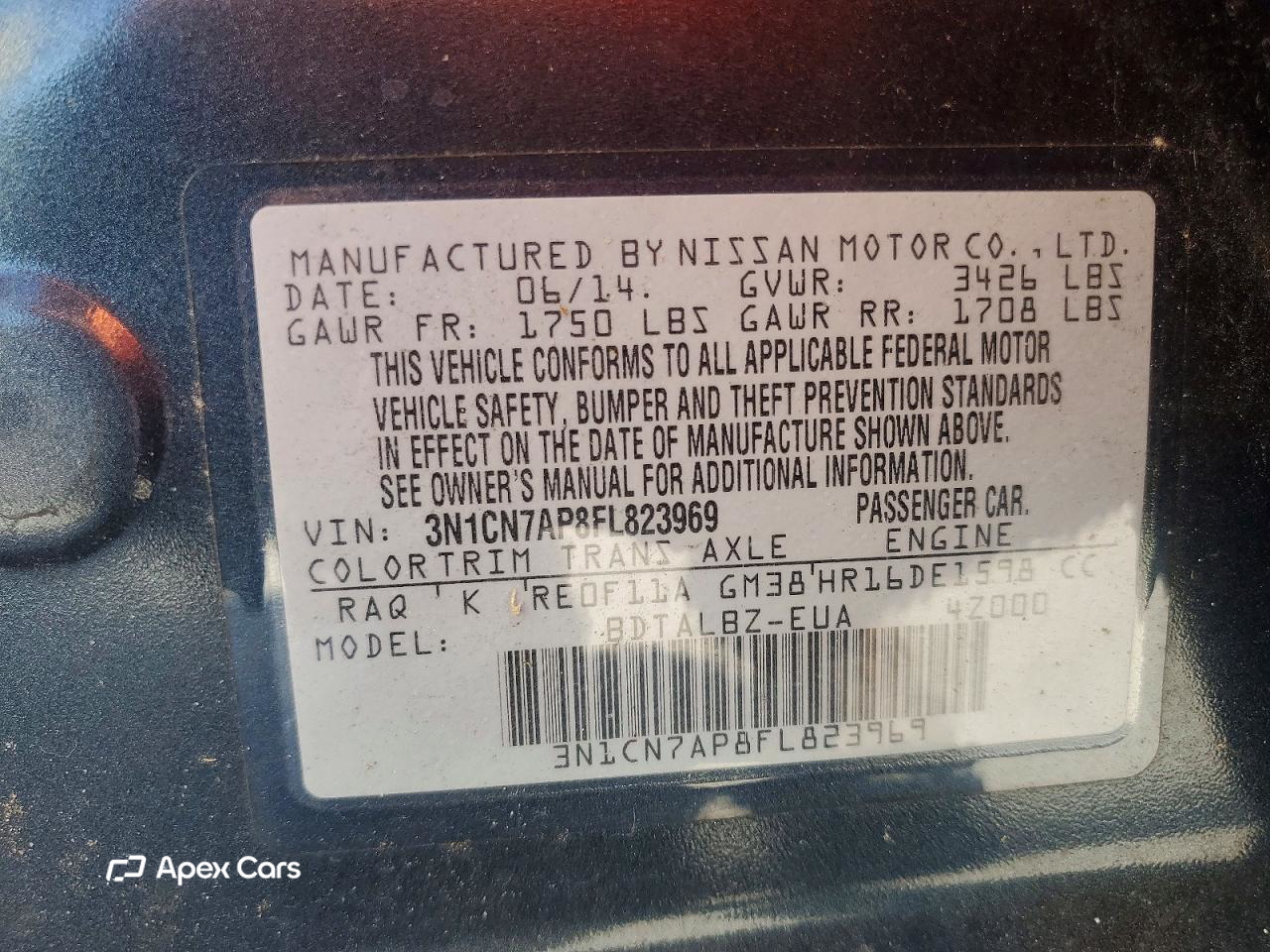 Nissan Versa 2015