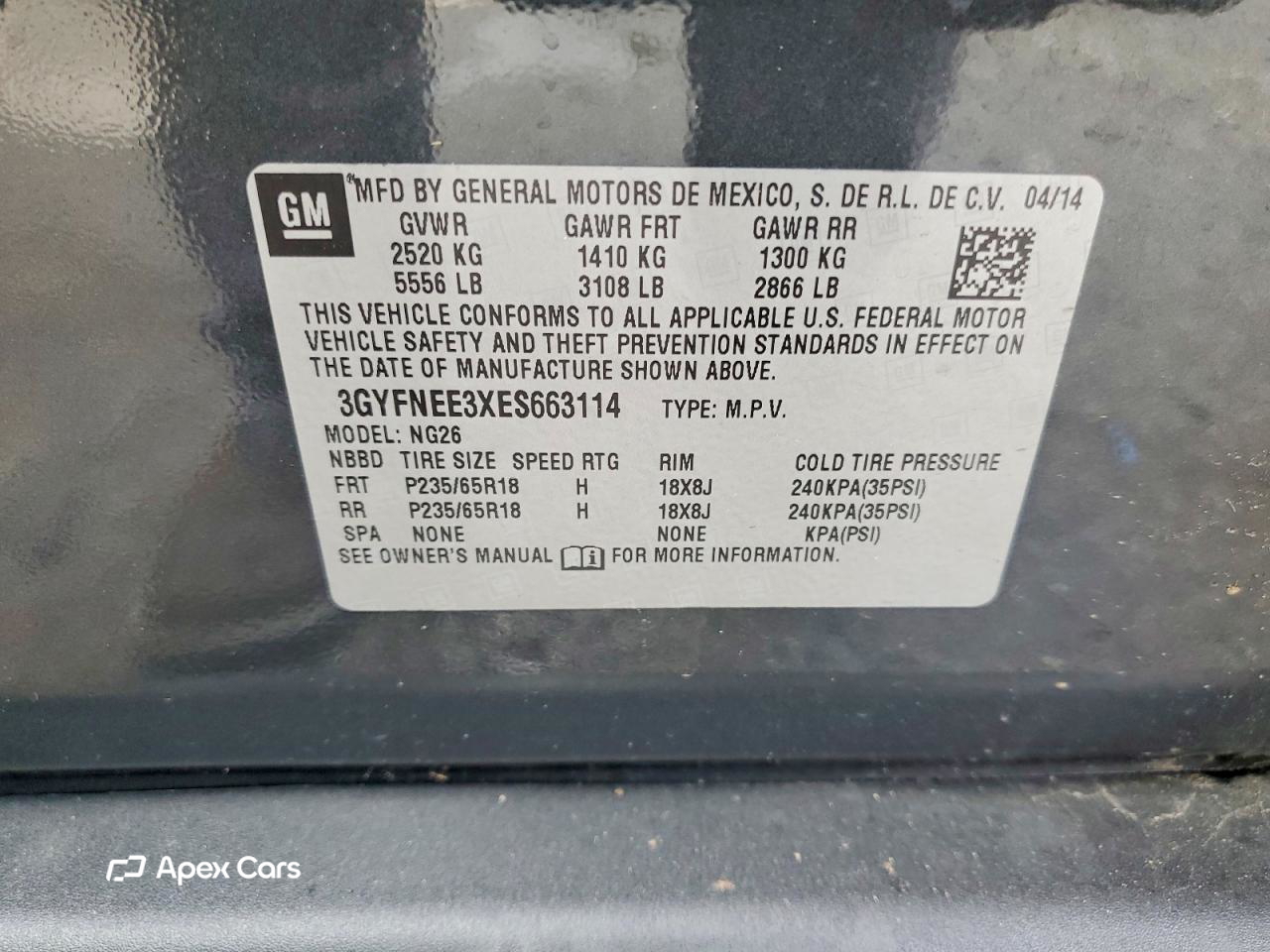 Cadillac SRX 2014