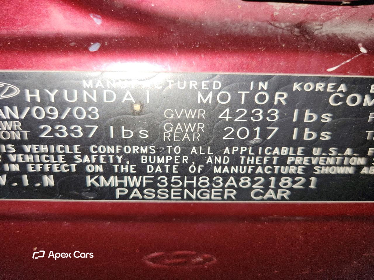 Hyundai Sonata 2003