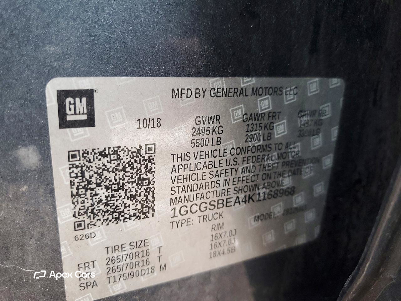Chevrolet Colorado 2019