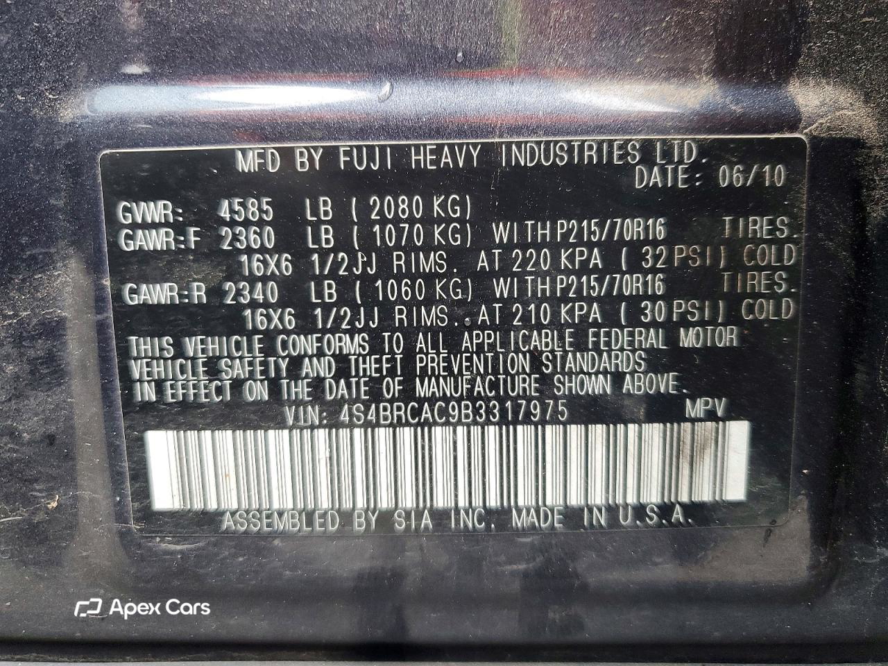 Subaru Outback 2011