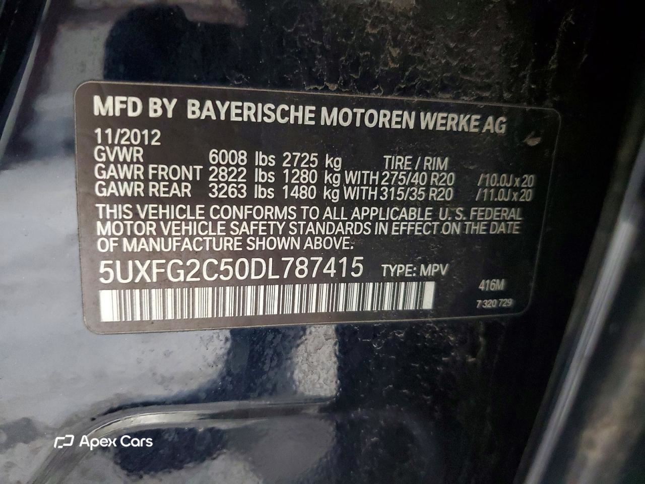 BMW X6 2013