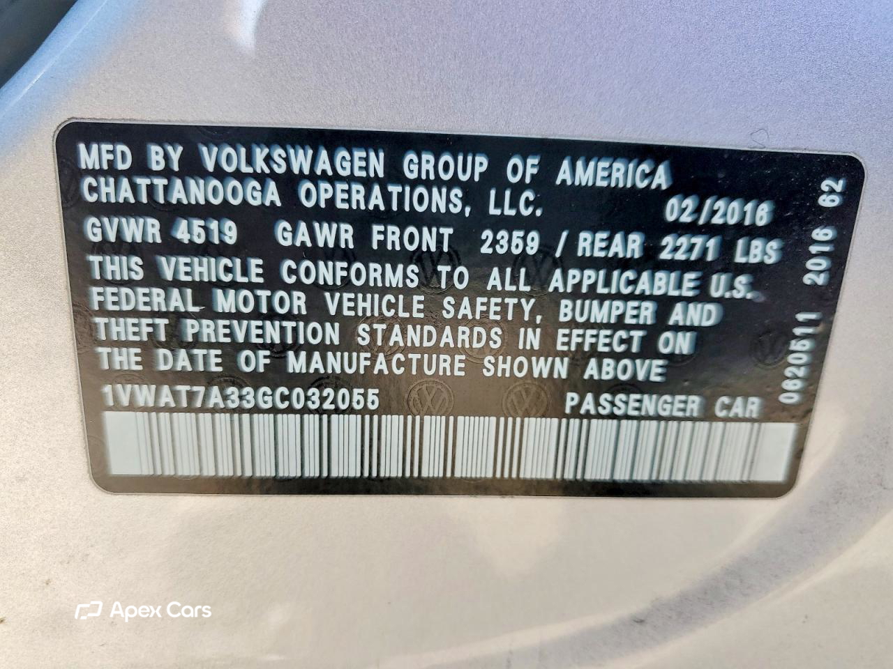 Volkswagen Passat 2016