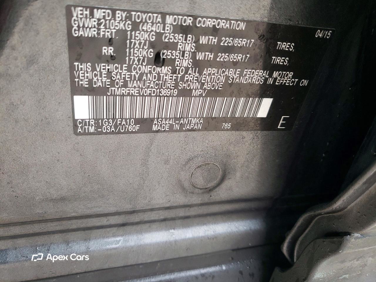 Toyota RAV 4 2015