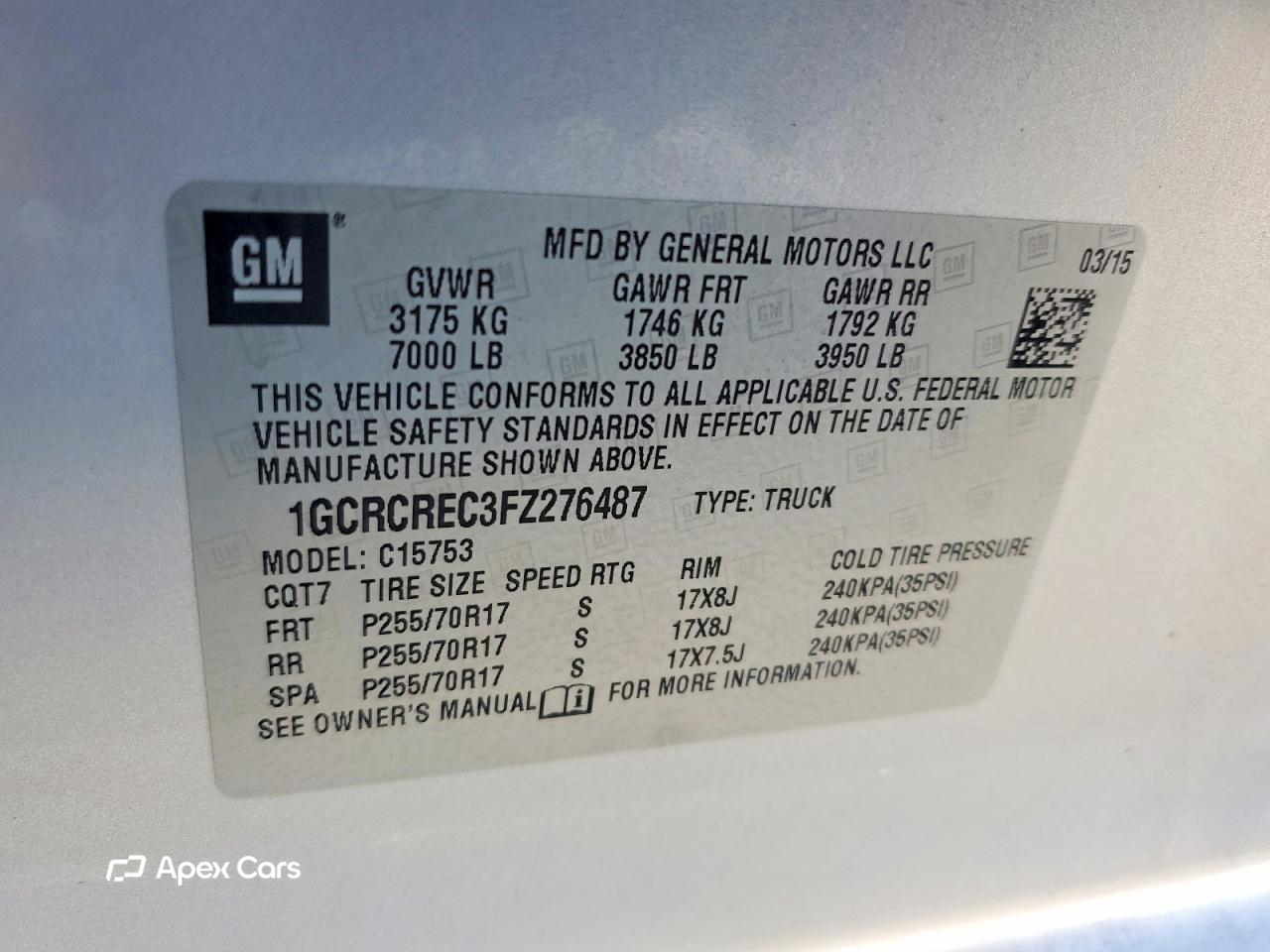 Chevrolet Silverado 2015