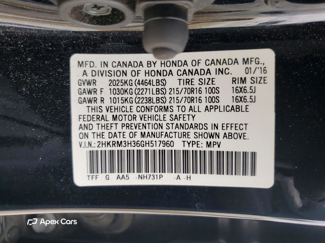 Honda CR-V 2016