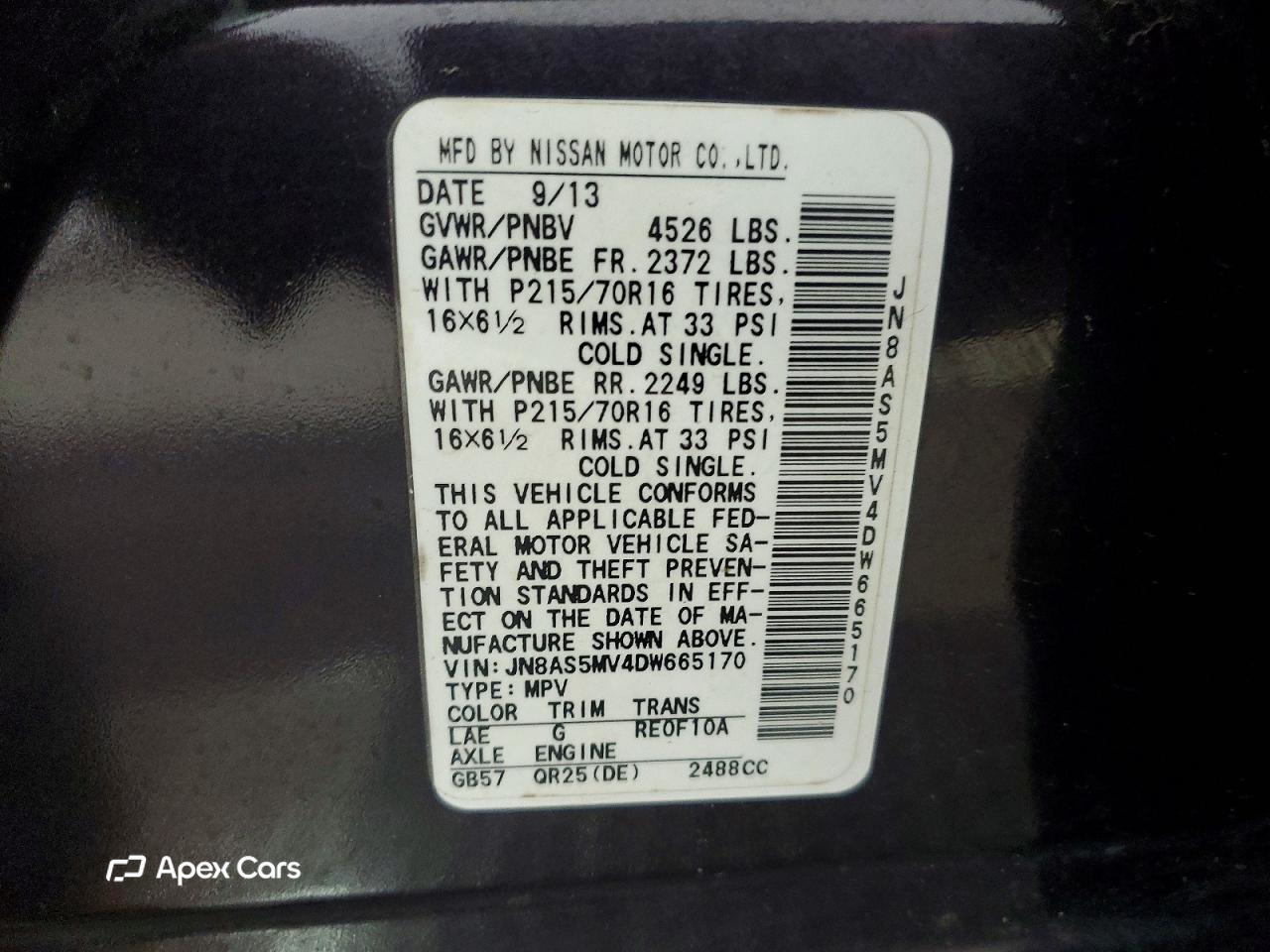 Nissan Rogue 2013