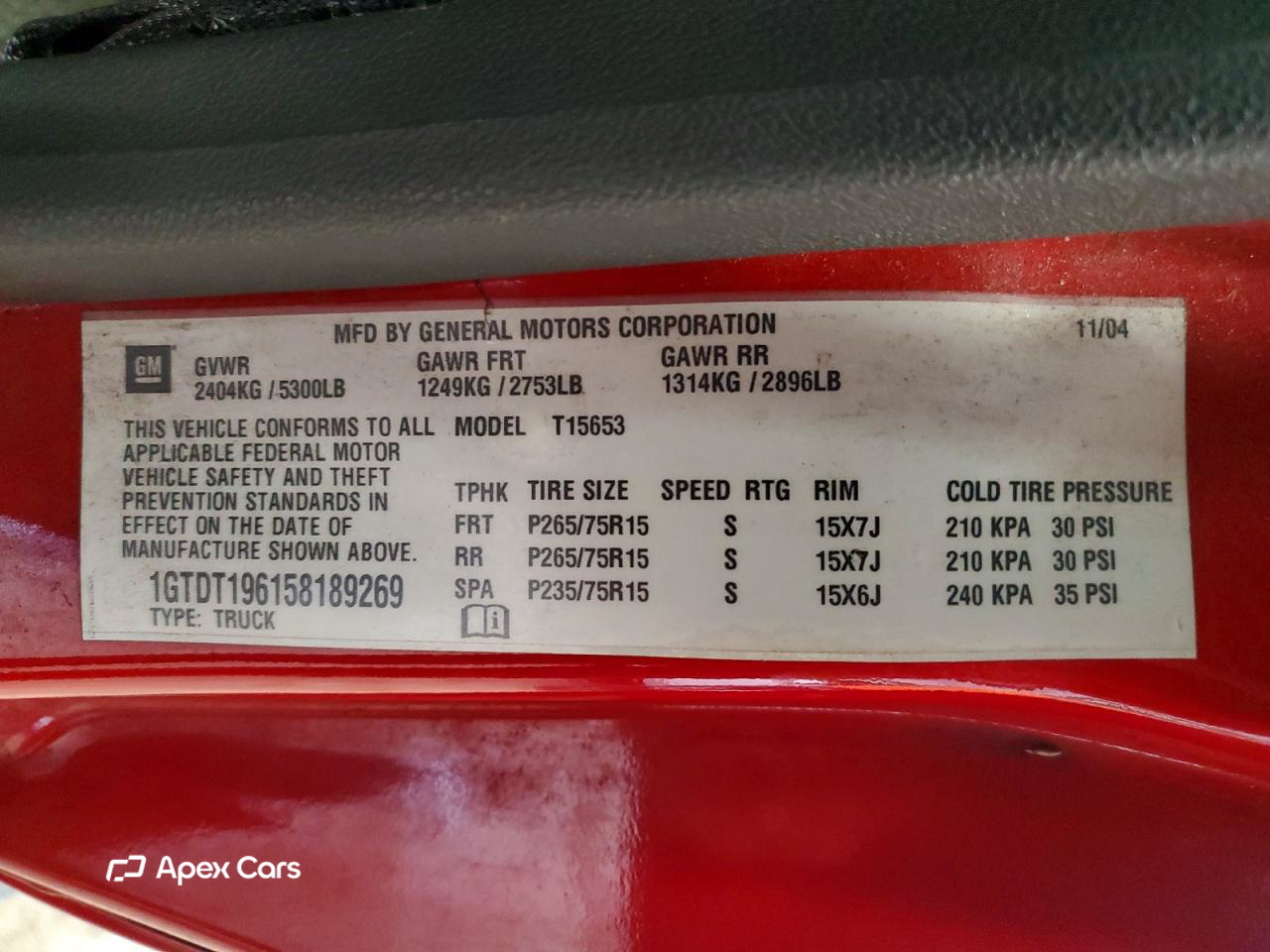 GMC Canyon 2005