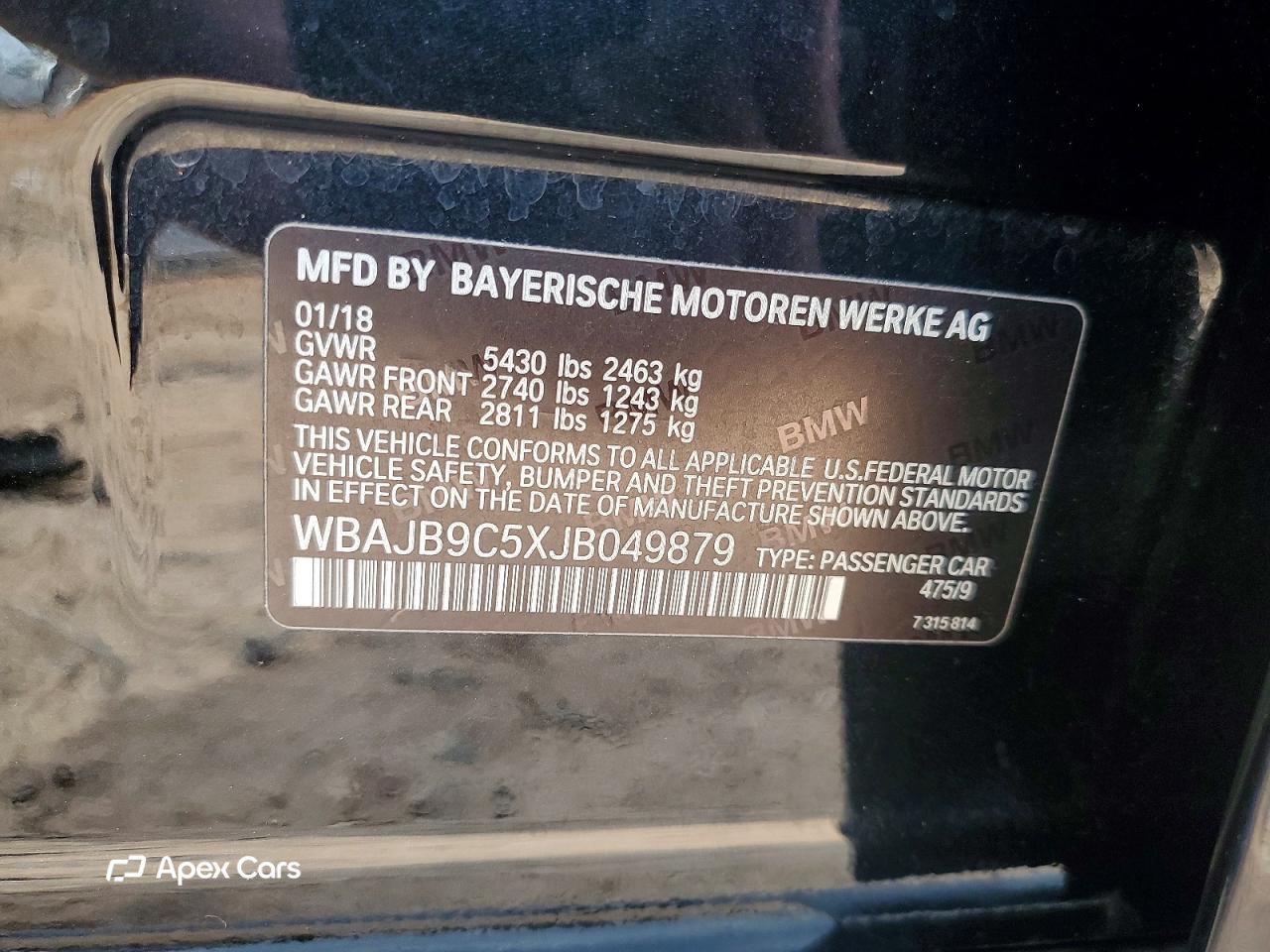 BMW Series 5 2018