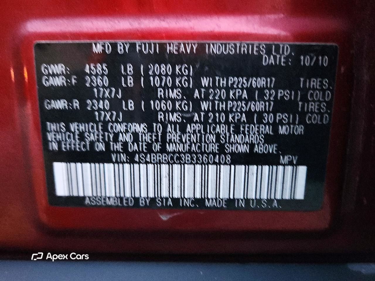 Subaru Outback 2011