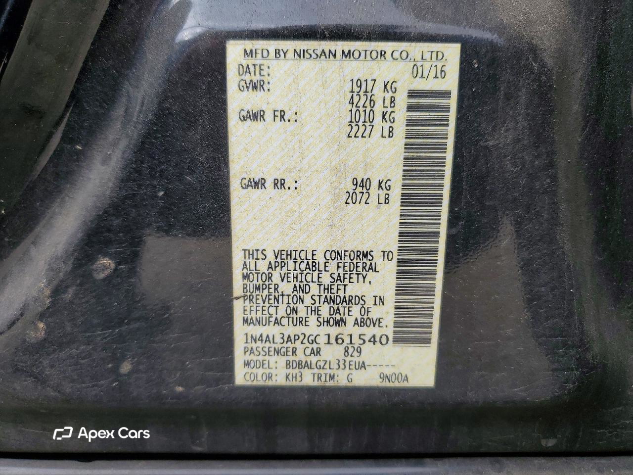 Nissan Altima 2016