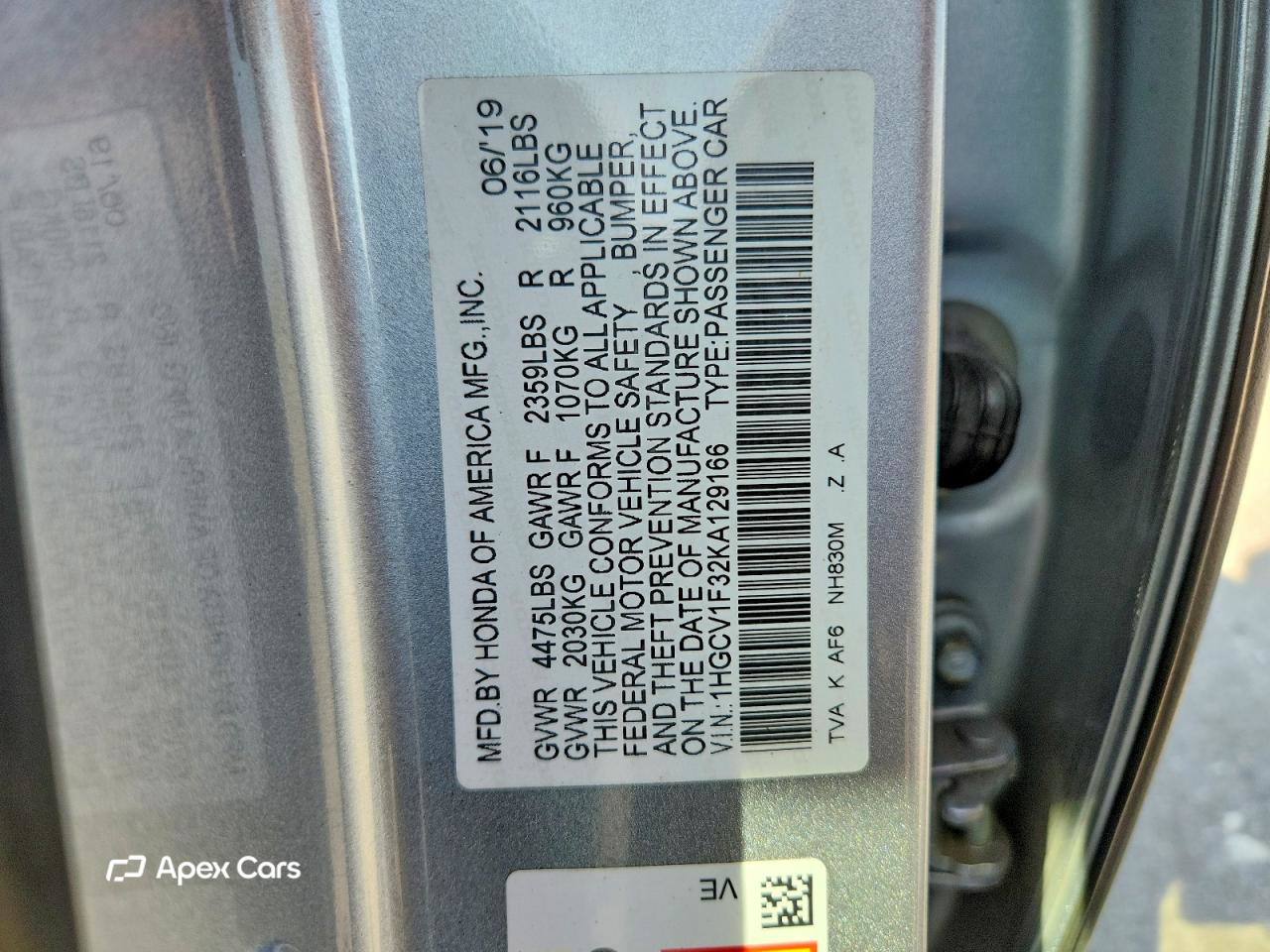 Honda Accord 2019