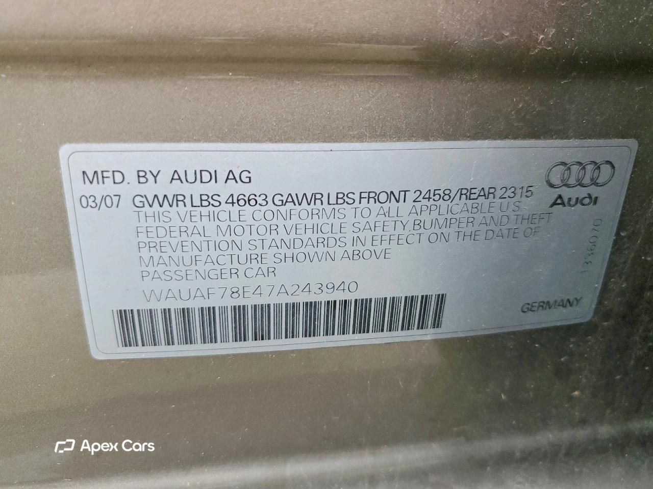 Audi A4 2007