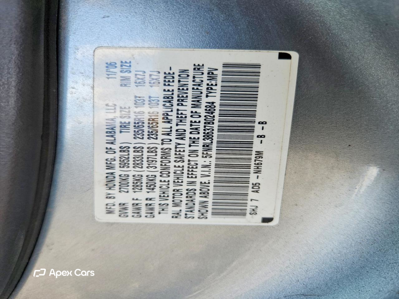 Honda Odyssey 2007