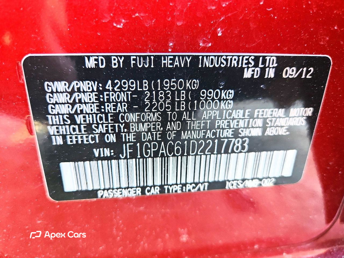 Subaru Impreza 2013