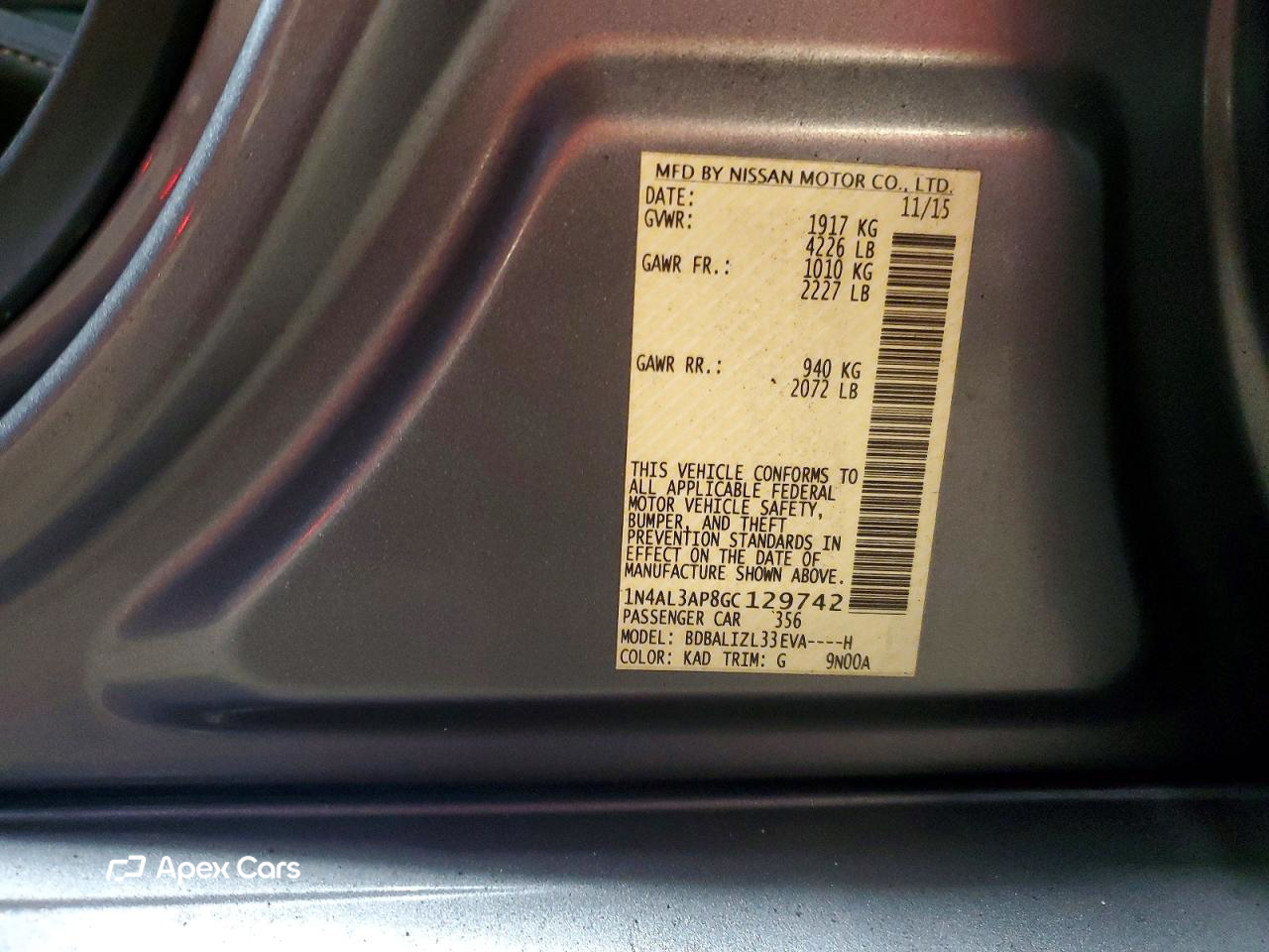 Nissan Altima 2016