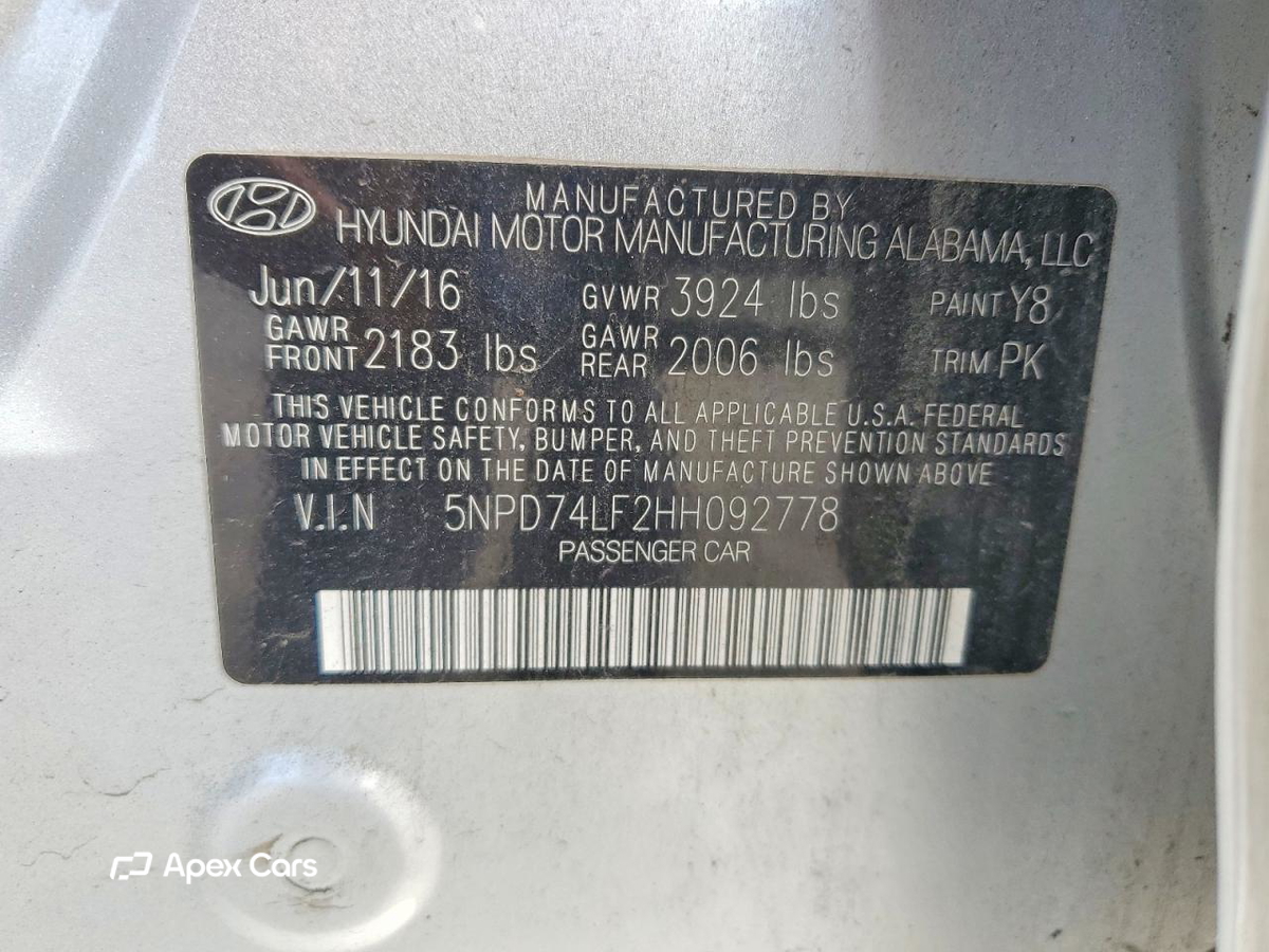 Hyundai Elantra 2017