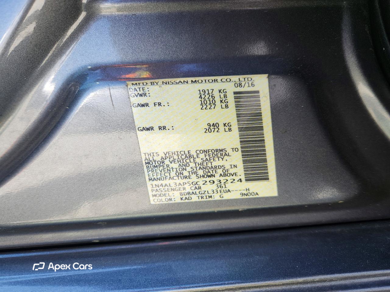 Nissan Altima 2016