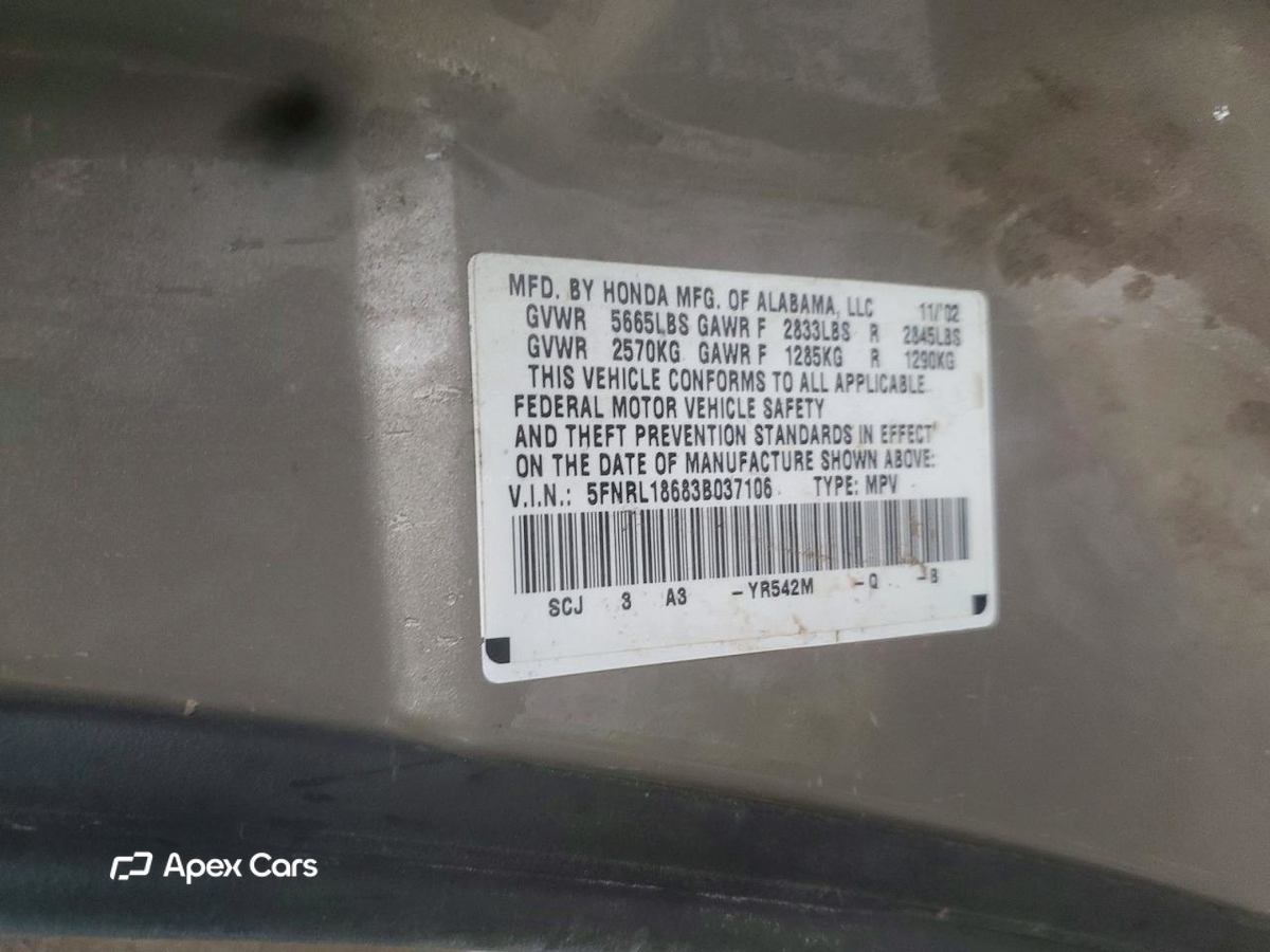 Honda Odyssey 2003