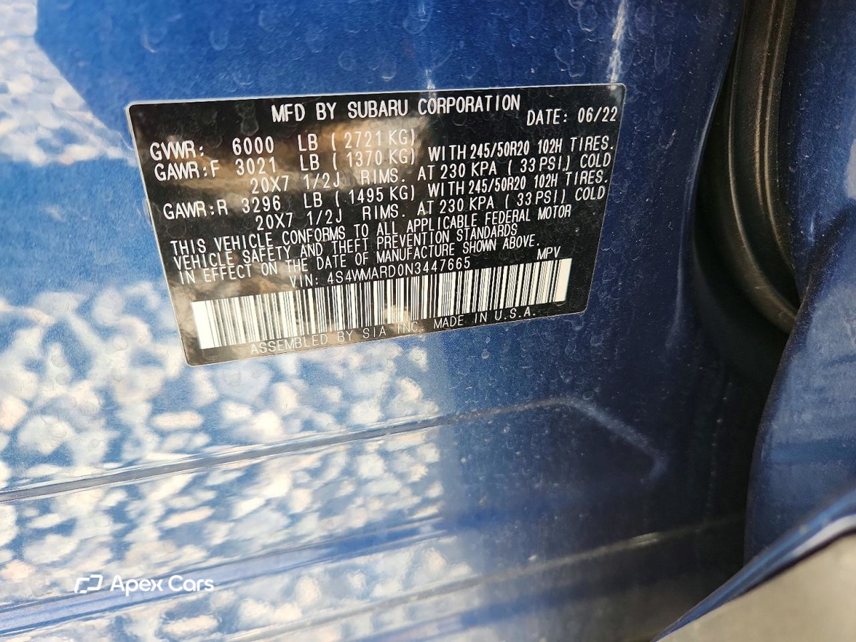 Subaru Ascent 2022